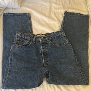 Levi's Straight Leg Blue Jeans